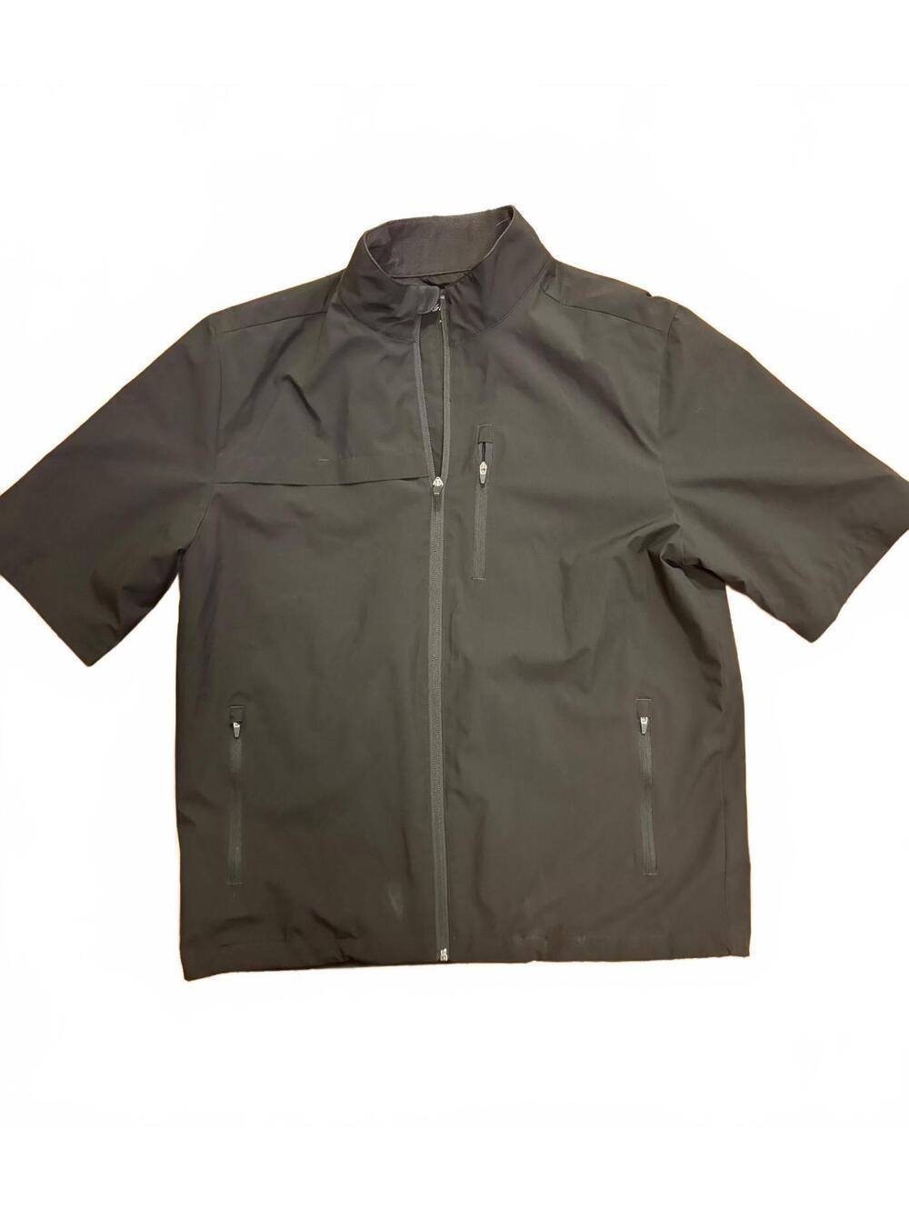 Walter Hagen 11 Majors Men's Singles Black Short Sleeve Golf Pullover Jacket